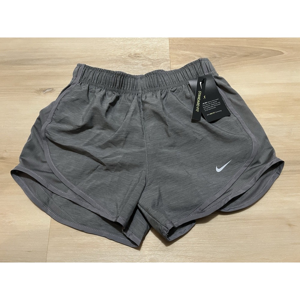 NWT NIKE DRI FIT Gray Brief Lined Running‎ Shorts Women's Size XS DB4487-067